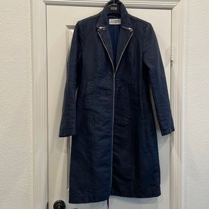 Maison Martin Margiela MM6 Navy Blue Zip Coat Great Condition! Size IT:42 US:6